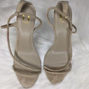 Halston Amy suede heels